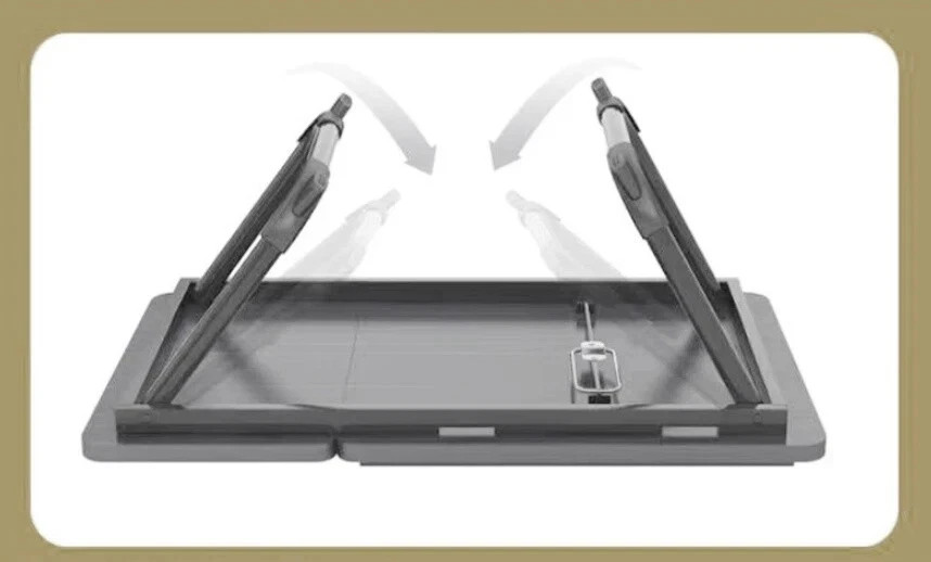Laptop Tray Lap Desk Stand Foldable Bed Table Notebook Tray Cup Slot Adjustable
