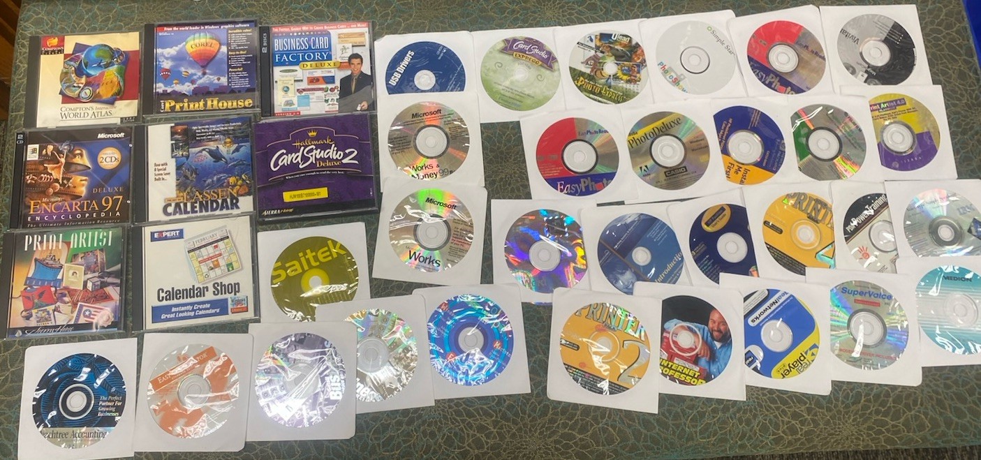 Lot of 41 Early late 1990s early 2000s PC Hardware Disks