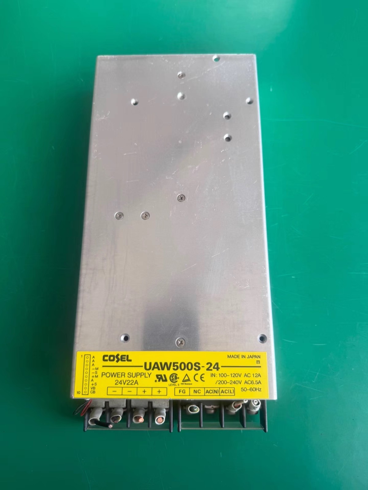 Cosel UAW500S-24 Power Supply 24VDC 22A Output 120/240VAC Input