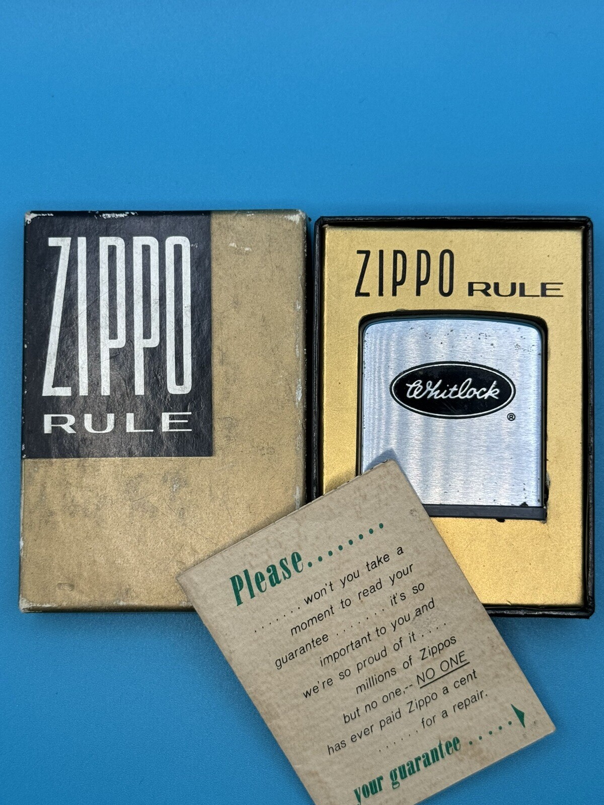 Whitlock Advertising Double Sided Zippo Tape Measure Ruler