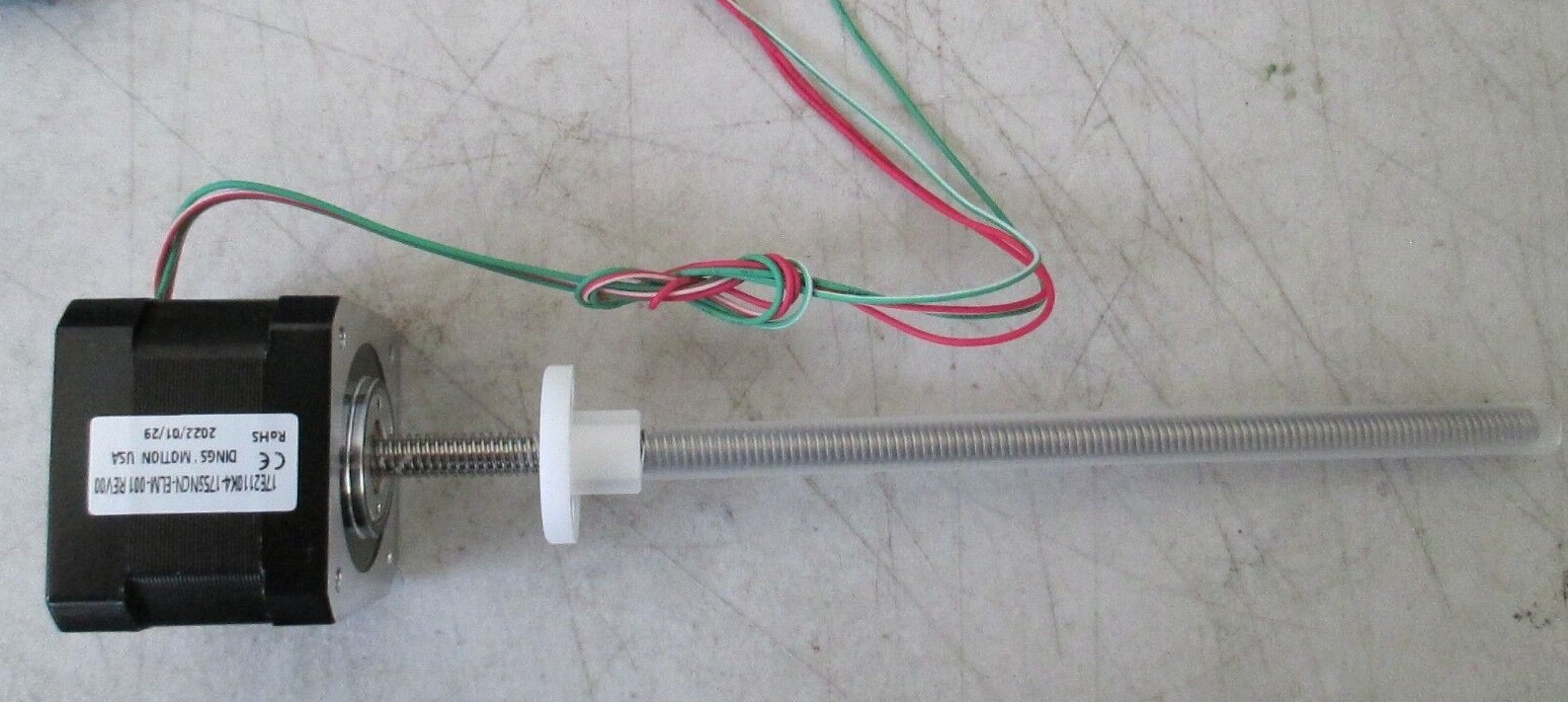 DiNGS MOTION 17E2110K4-175SNCN-ELM-001 STEPPER 175MM LEAD SCREW LINEAR ACTUATOR