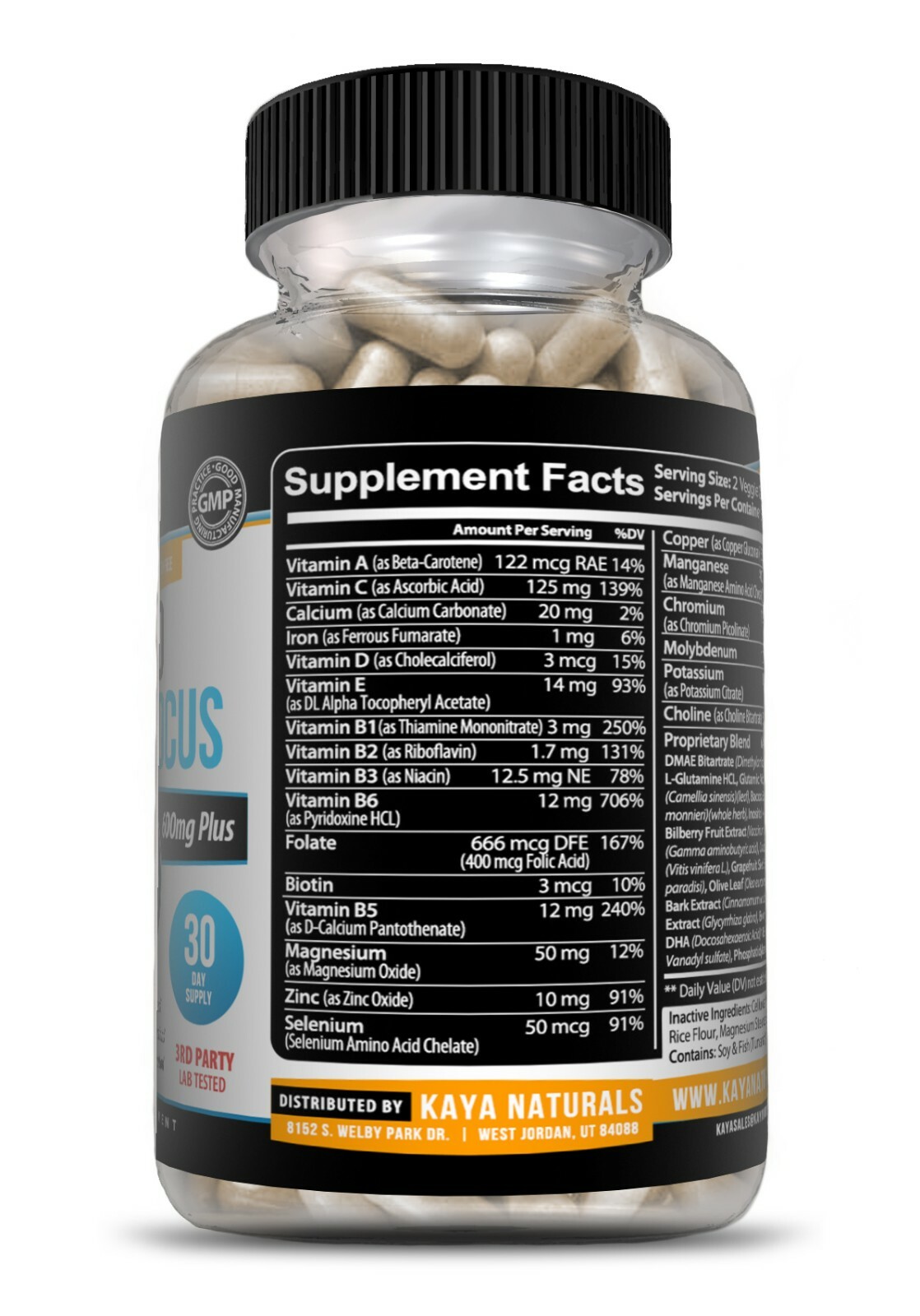 (2 Pack) Neuro Brain & Focus, Memory, Function, Clarity Nootropic Supplement