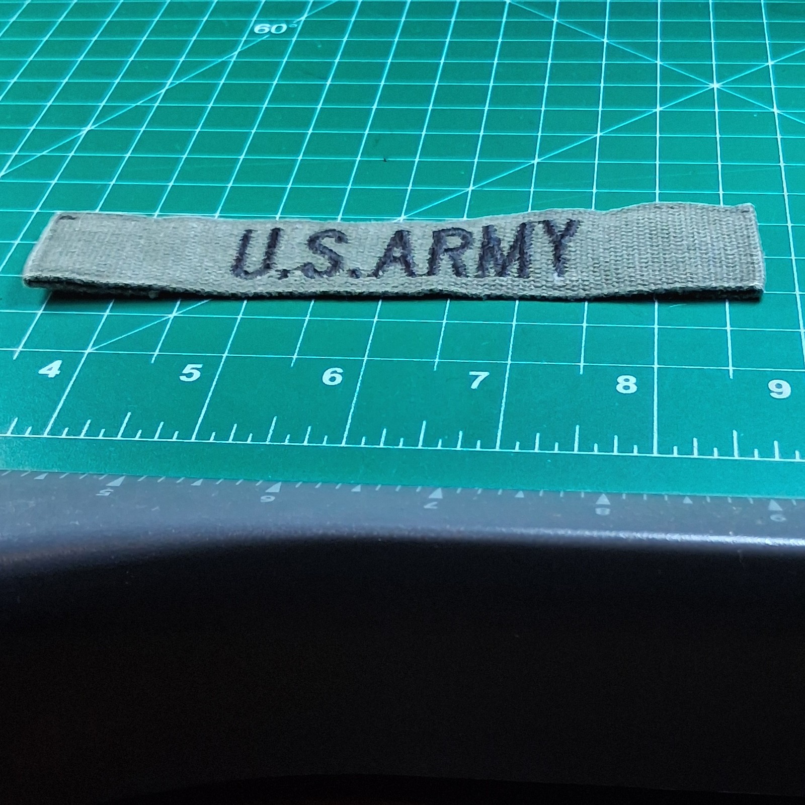 US Army Black Embroidered Tape Military Patch