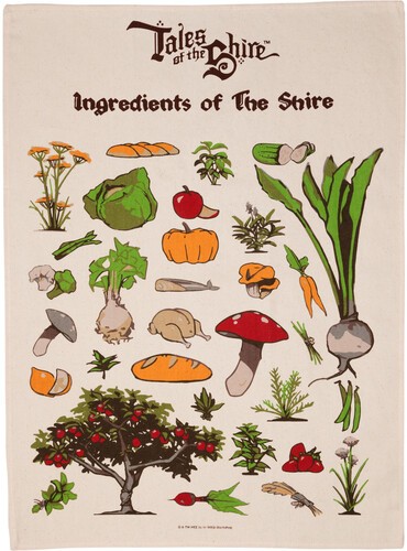 The Lord of the Rings - Tales of the Shire Tea Towel [New ] Blind Packaging ,