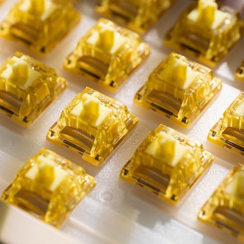 V5 Creamy Yellow Keyboard Switch with LED Diffuser for Creamy Yellow V5 Pro