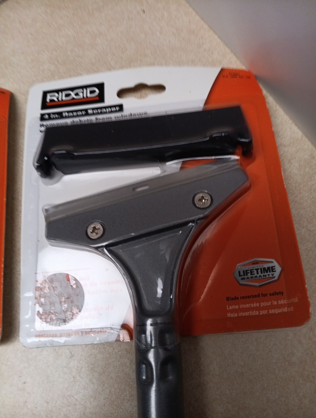 Ridgid FT5001 4'' Razor Blade Floor & Wall Scraper window flat knife tool x2