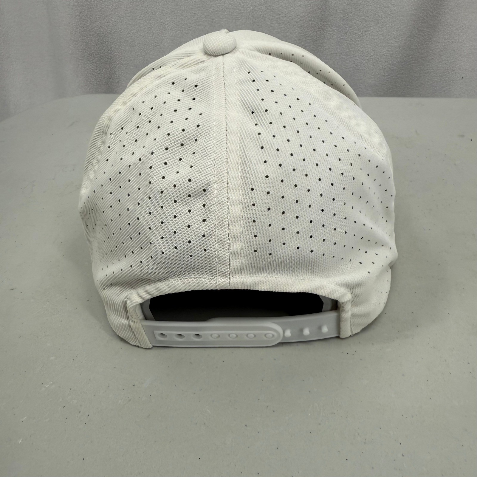 Mens White Pray For Birdies Golf Hat Snapback Patch Cap Perforated Adjustable