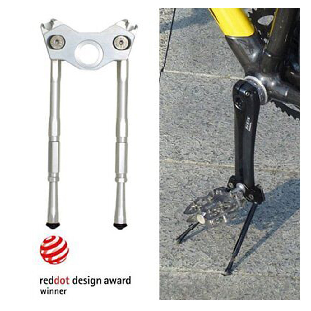 Gearoop Bike Bicycle CoolStand Aluminum Adjustable Side Stick 33-39mm ,  Silver