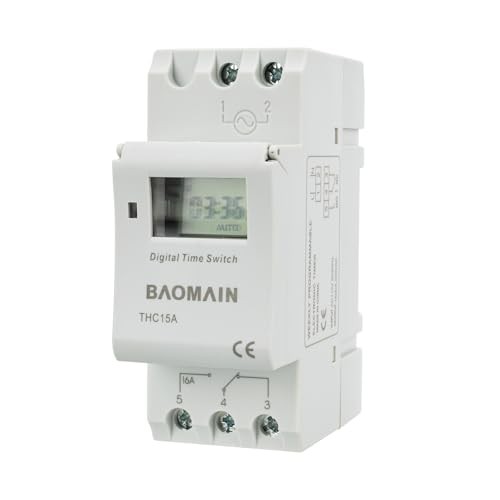 THC15A AC 110V Digital LCD Power Programmable Timer Time Switch Relay 16A Amp