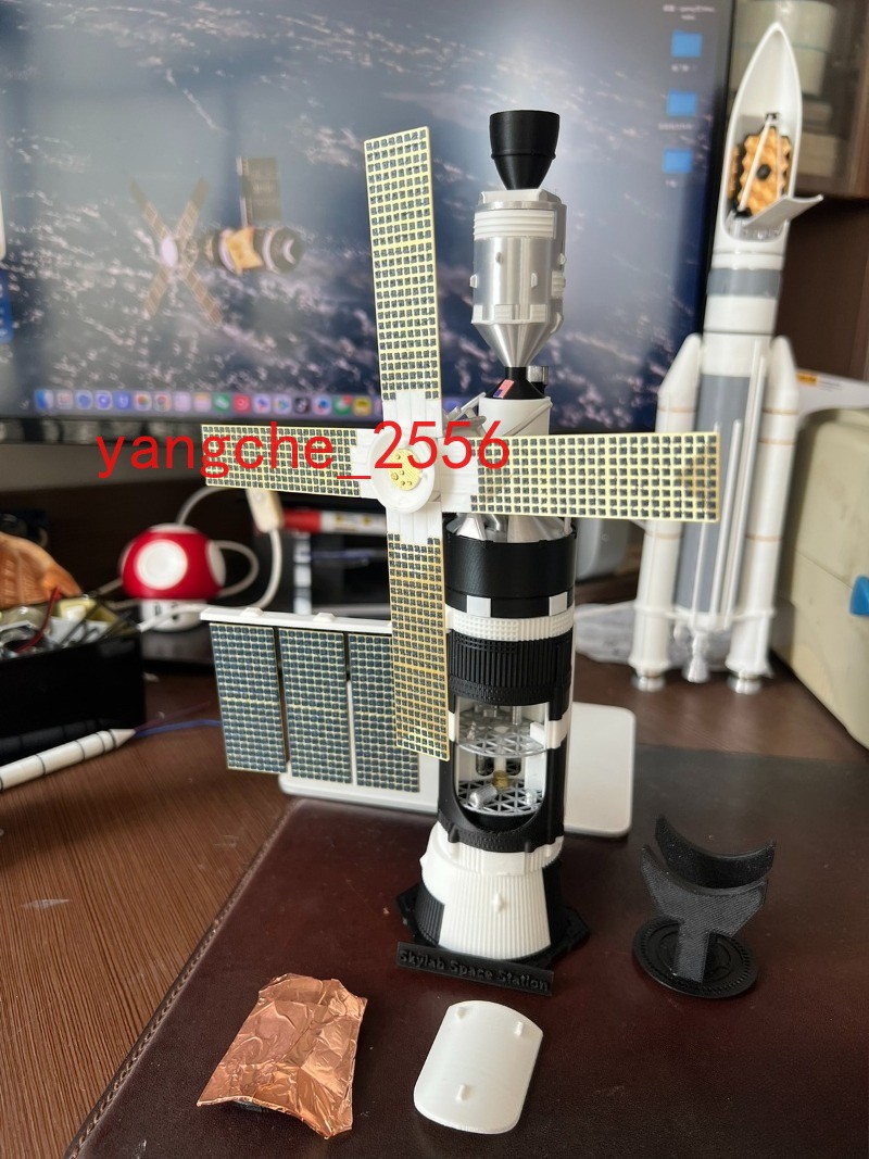 1/144 Scale US SkyLab Spacecraft Painted 3D Printing Model Toy Gift Collection
