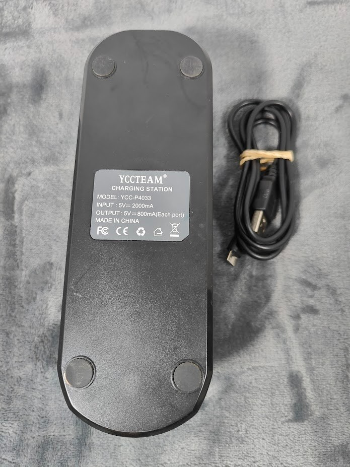 YCCTEAM Dual Fast Controller Charging Station for PS4, Slim and Pro Controllers