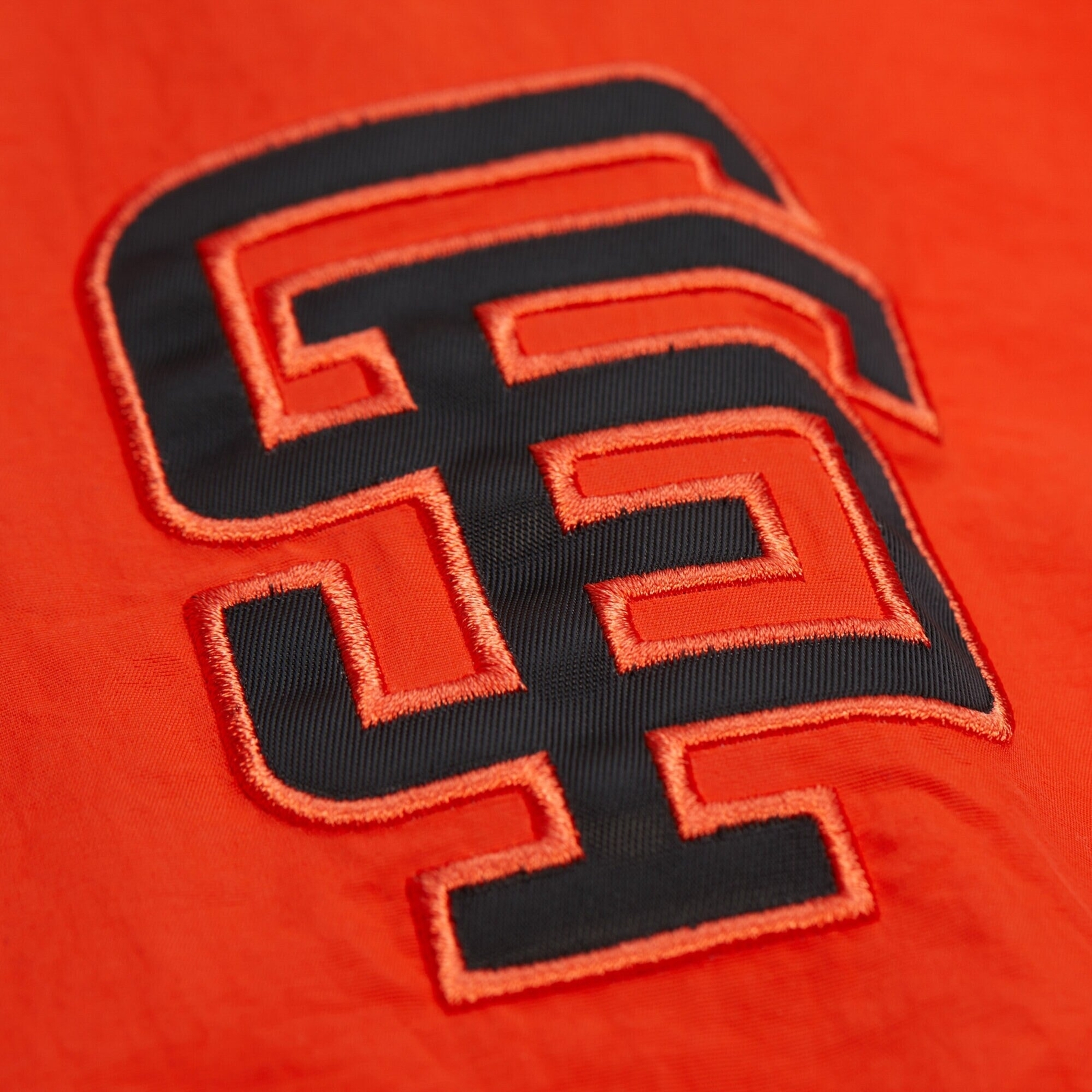 MENS MITCHELL & NESS MLB NYLON PULLOVER JACKET VINTAGE LOGO GIANTS