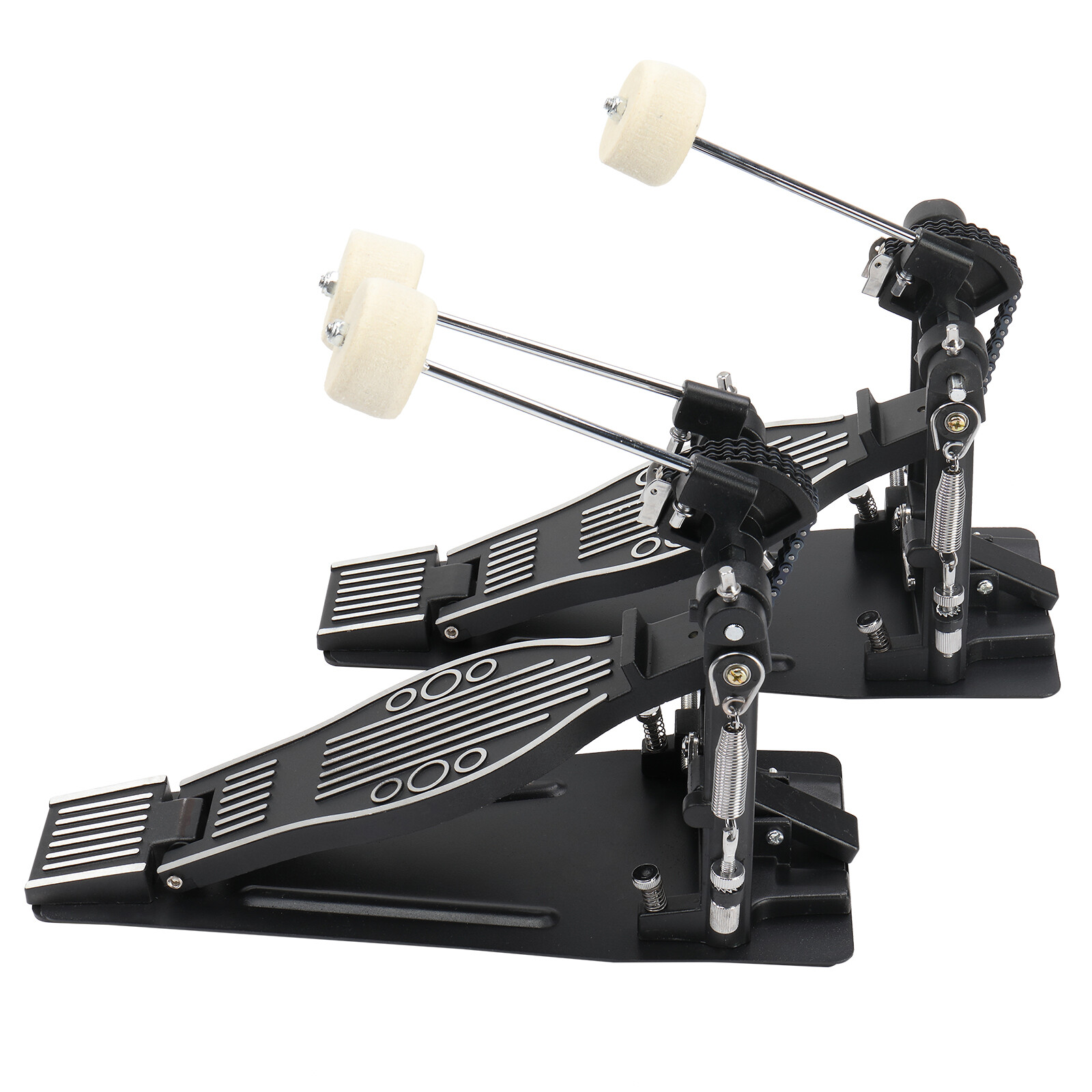Double bass drum pedal adult drum black