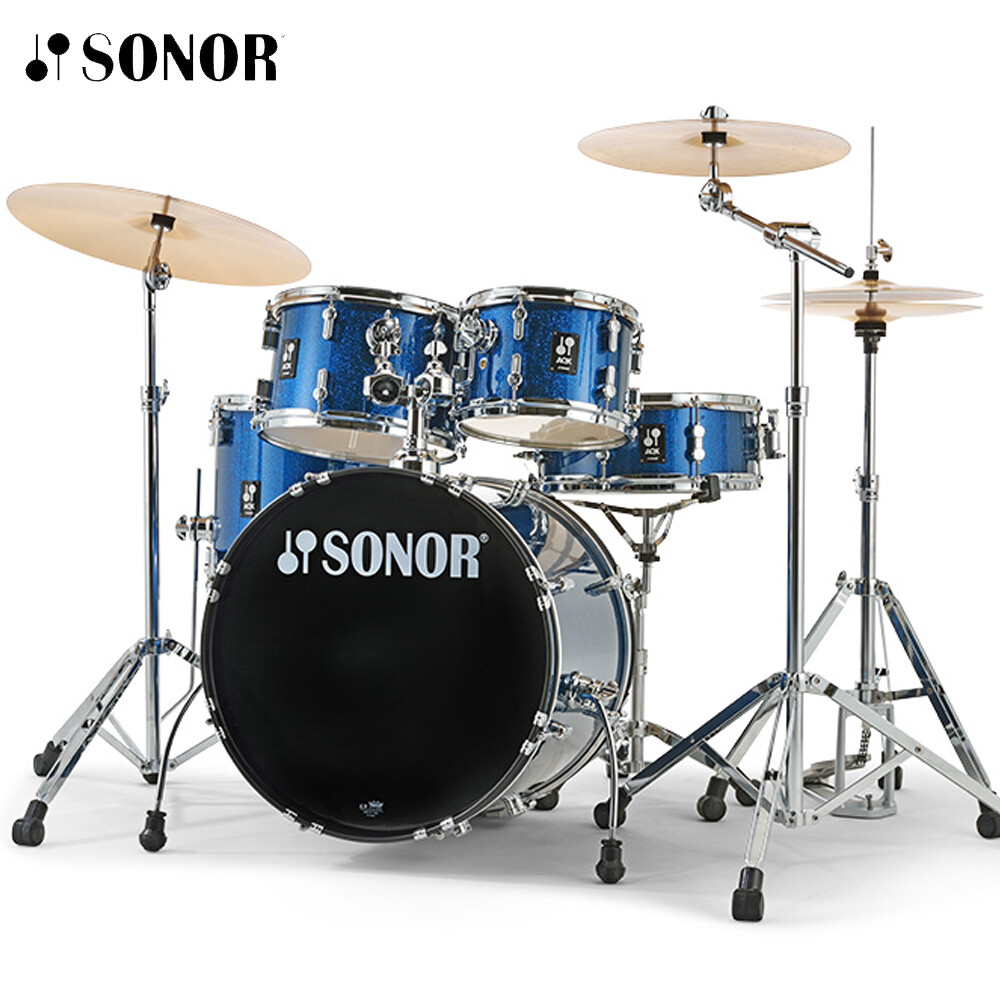 Sonor AQX 5PC STUDIO Blue Ocean Sparkle Drum Shell Pack With Hardware