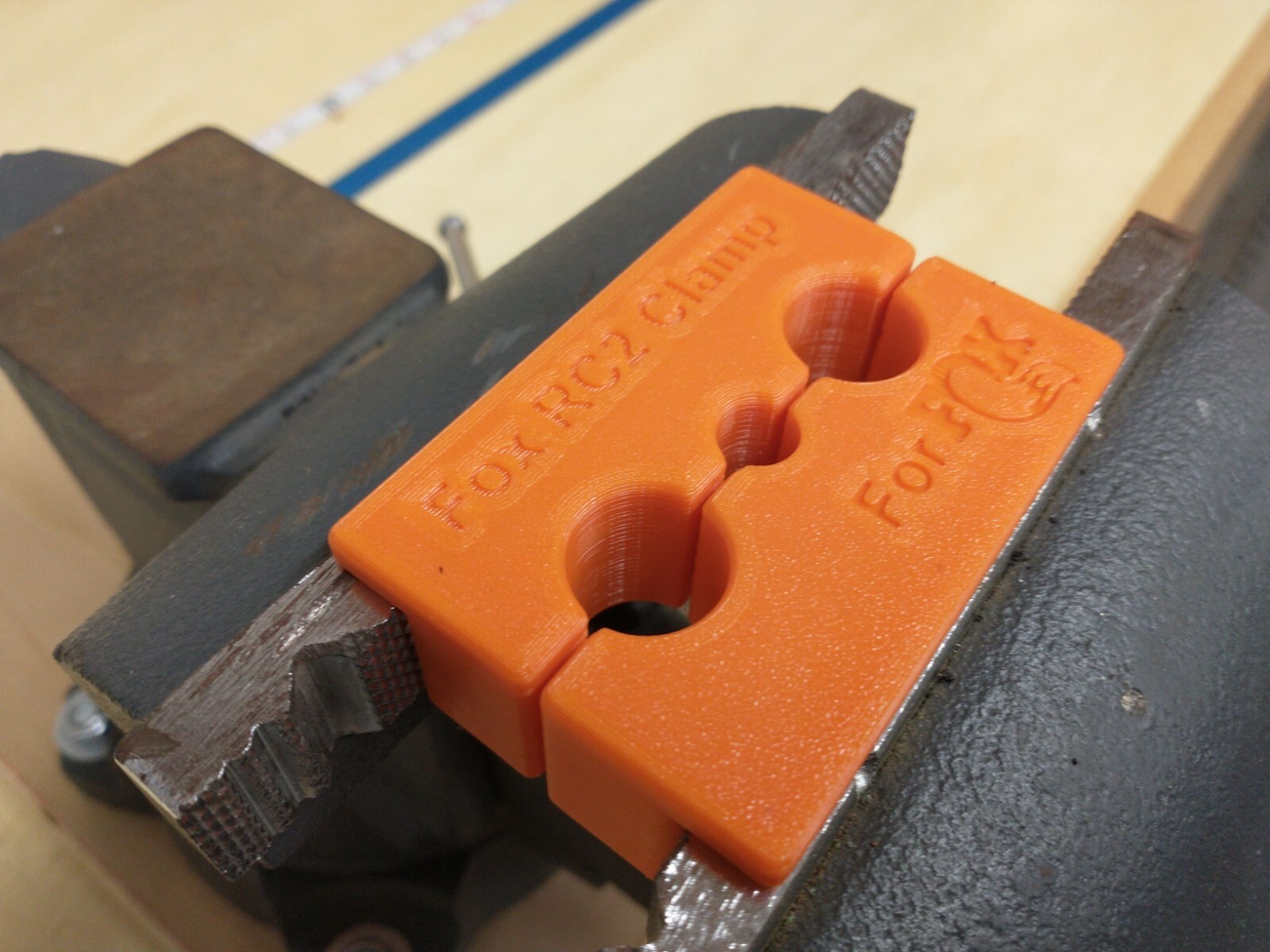 Fox Suspension Shaft Clamp 803-00-830 RC2 Soft Jaw Vise Block With Magnets