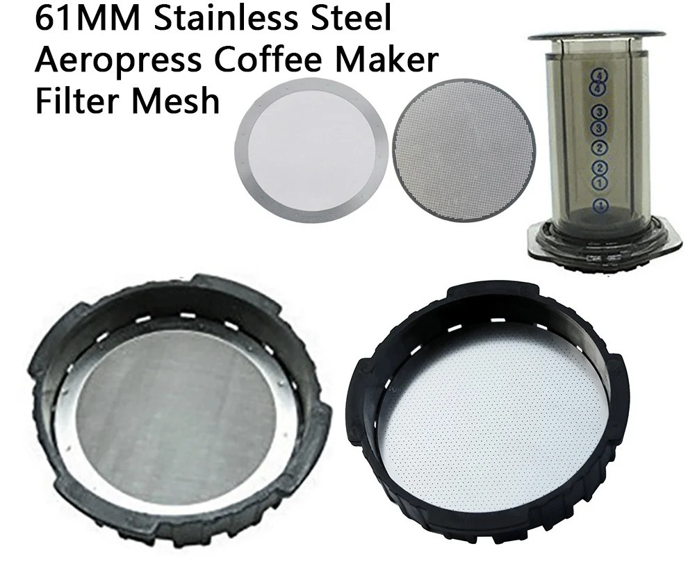 61m Coffee Filter,Reusable Stainless Filter Mesh For Aeropress Coffee Maker Tool