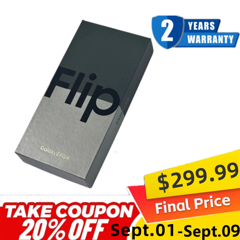 Brand New Sealed Samsung Galaxy Z Flip 4 256GB F7210 Factory Unlocked Smartphone