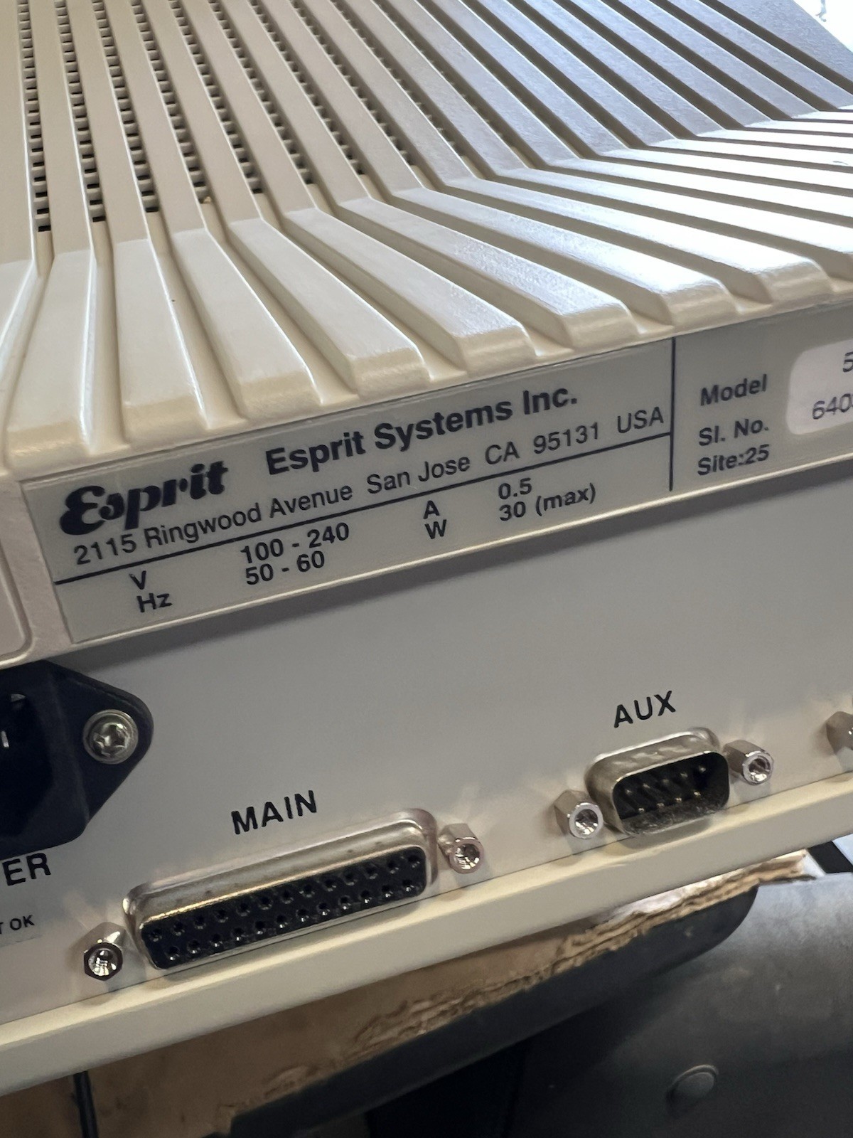 Esprit Systems 5000 12" Vintage Terminal Computer Systems Tested works great