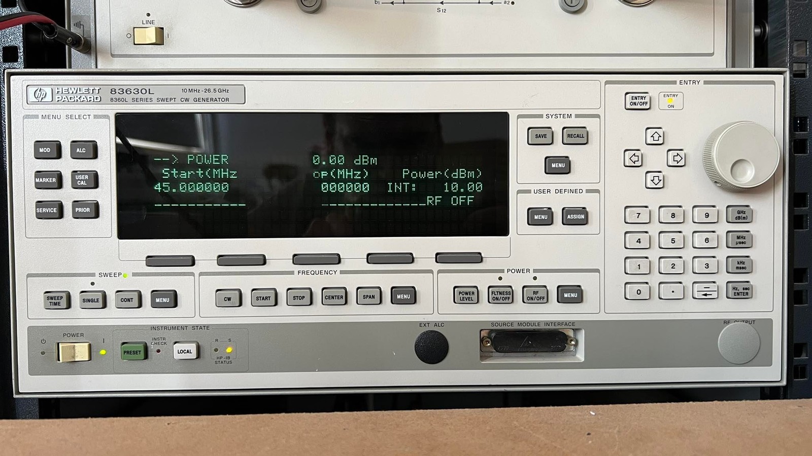 HP Microwave Network Analyzer 45Mhz-26.5Ghz 8510C 83630L 8515A