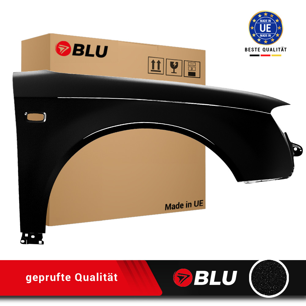 Fender For Audi A4 B7 LZ9Y Right Black 04-08 Front Painted New