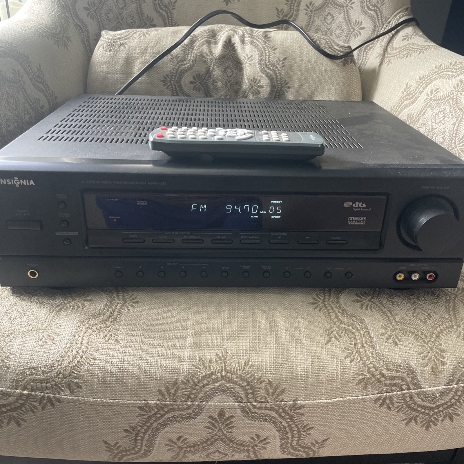 Insignia NS-R5100 HiFi Stereo 5.1 Channel Digital Home Theater Receiver W/Remote