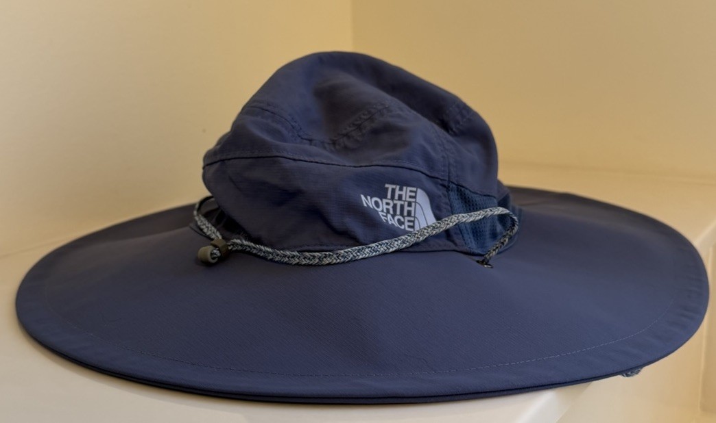 The North Face Blue Nylon Wide Brim Hat Camping Hiking