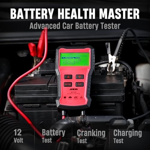 BST100 Car Battery Tester 12V, 100-2000 CCA Load Tester Digital Automotive