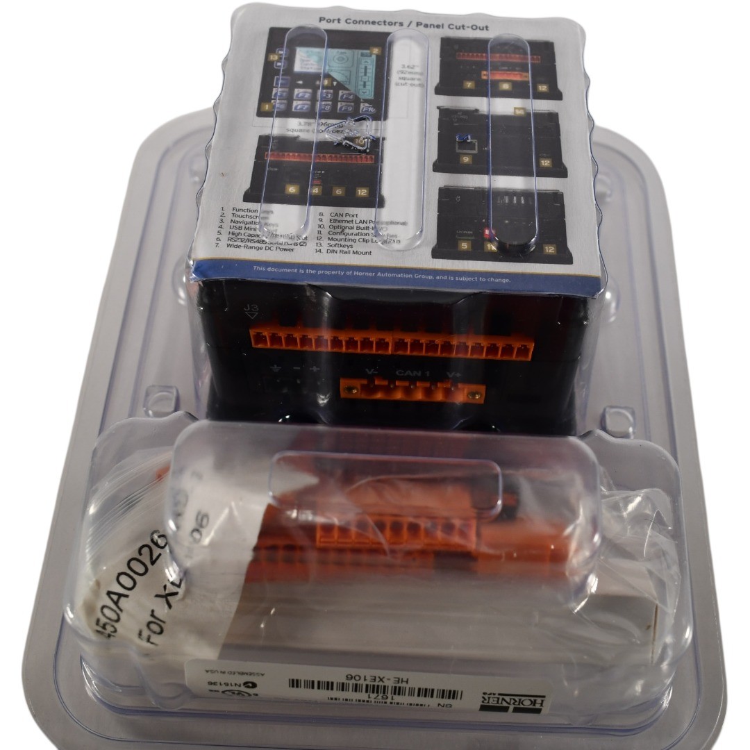 NEW Horner Automation HE-XE106 XLE Controller 2.2 inch, 12 DC In, 12 DC Out, 6 A