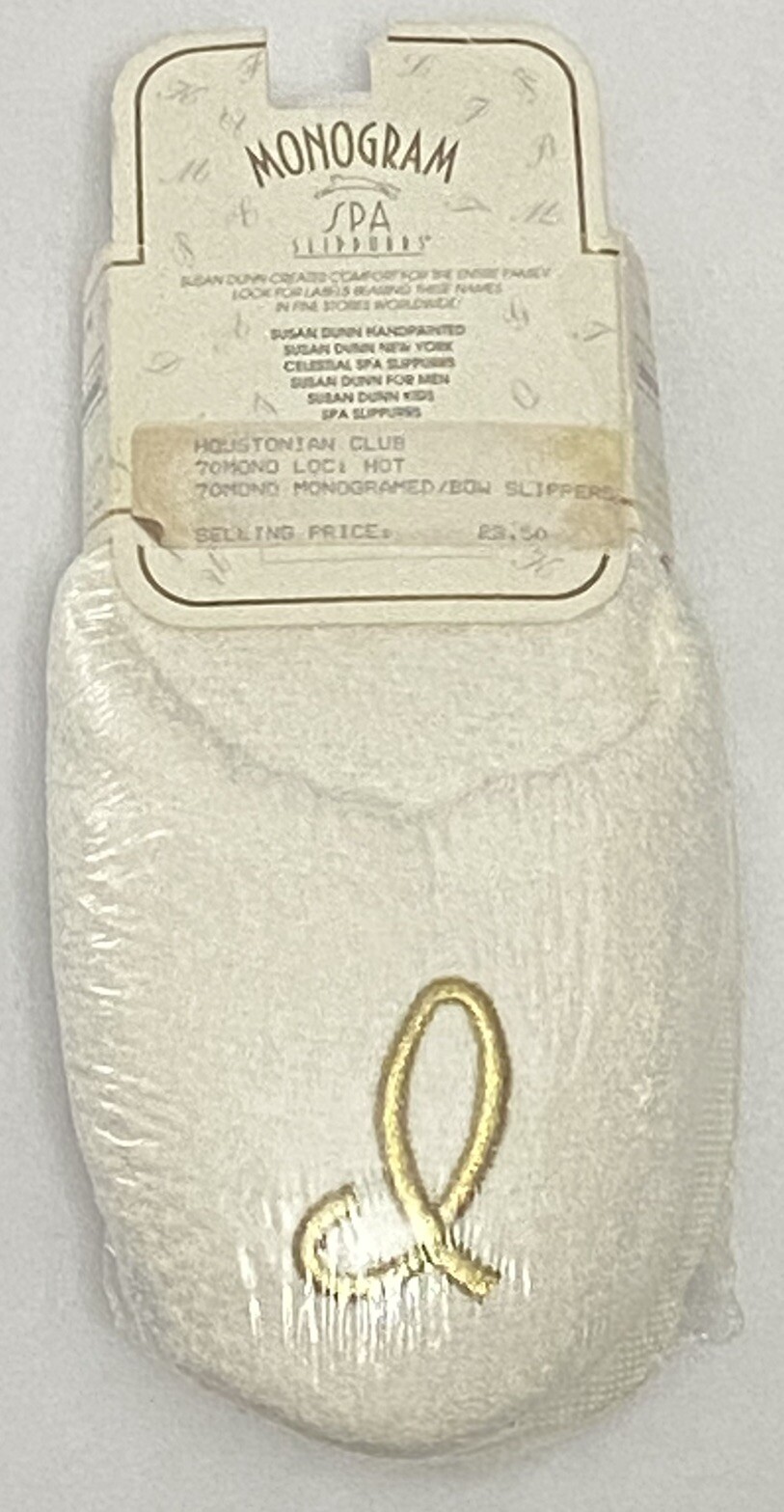 Monogram Spa Slippurrs Embroidered