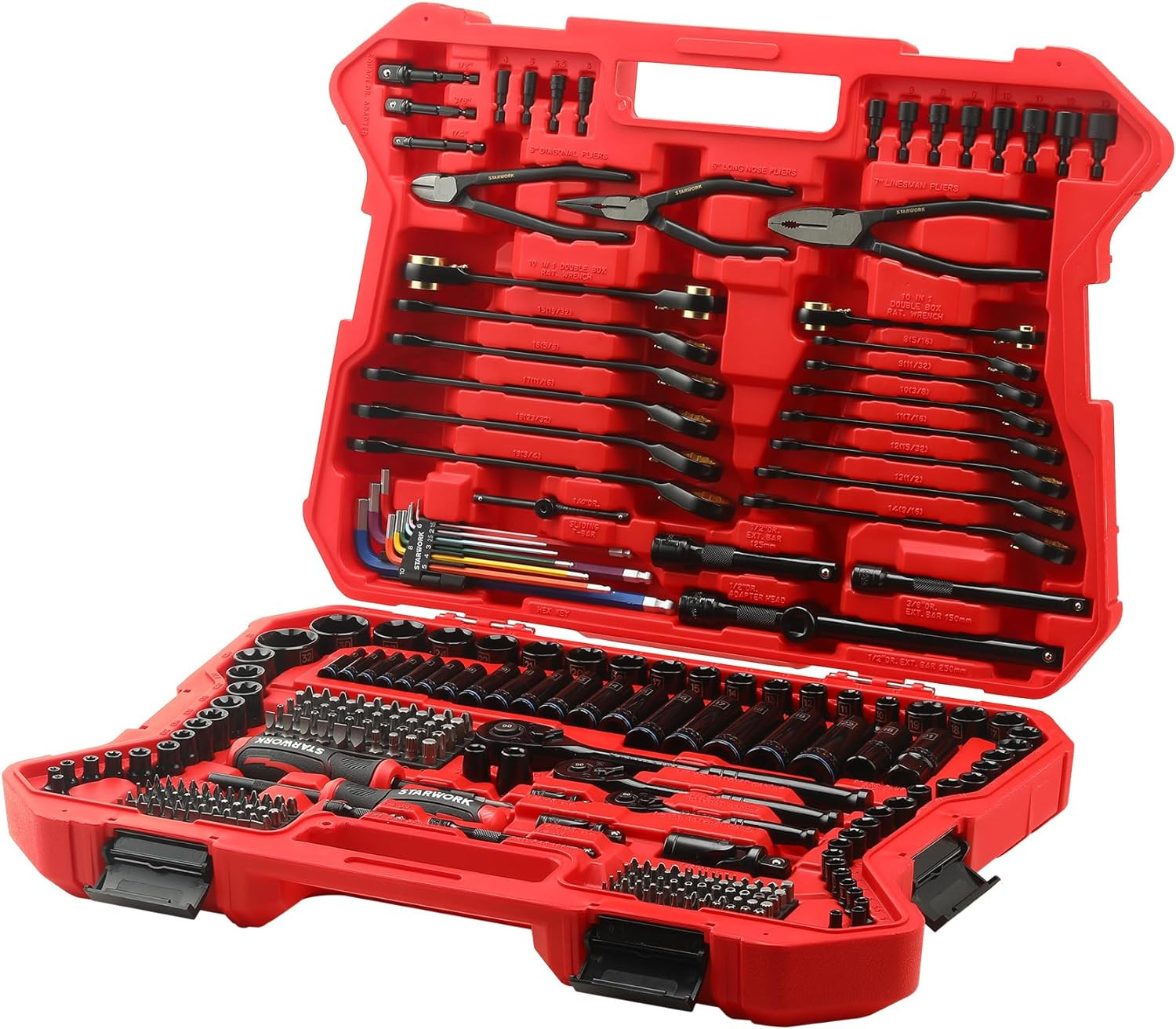 TRUE MECHANIC™ 305-Piece Professional Tool Set with Reversible Ratcheting Wrench