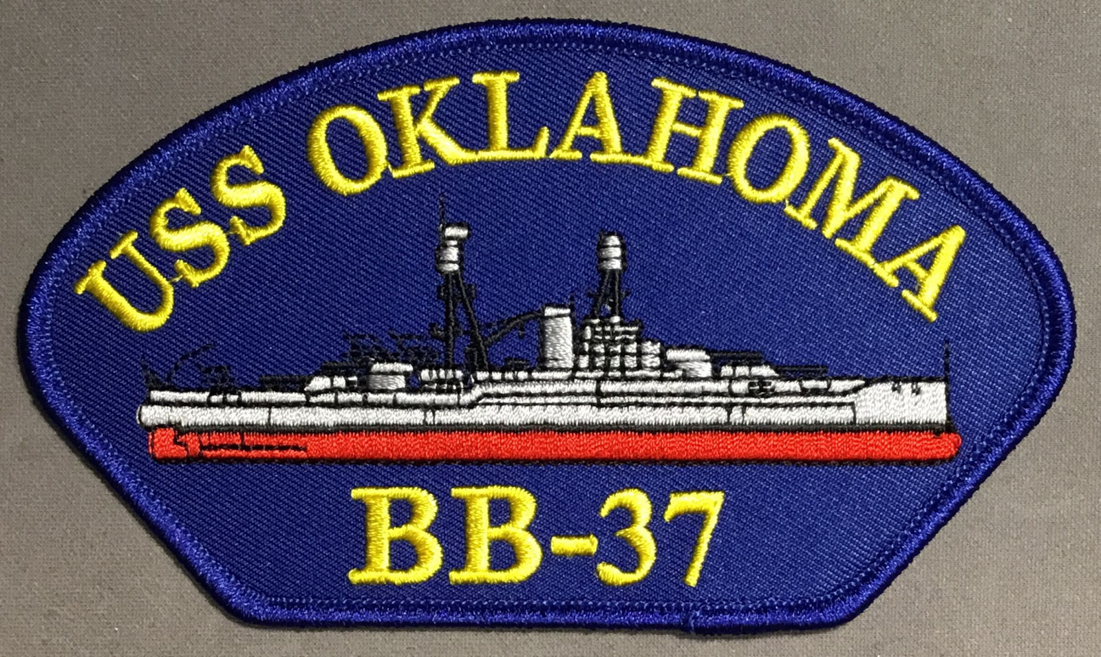 USN Navy USS Oklahoma battleship BB-37 patch