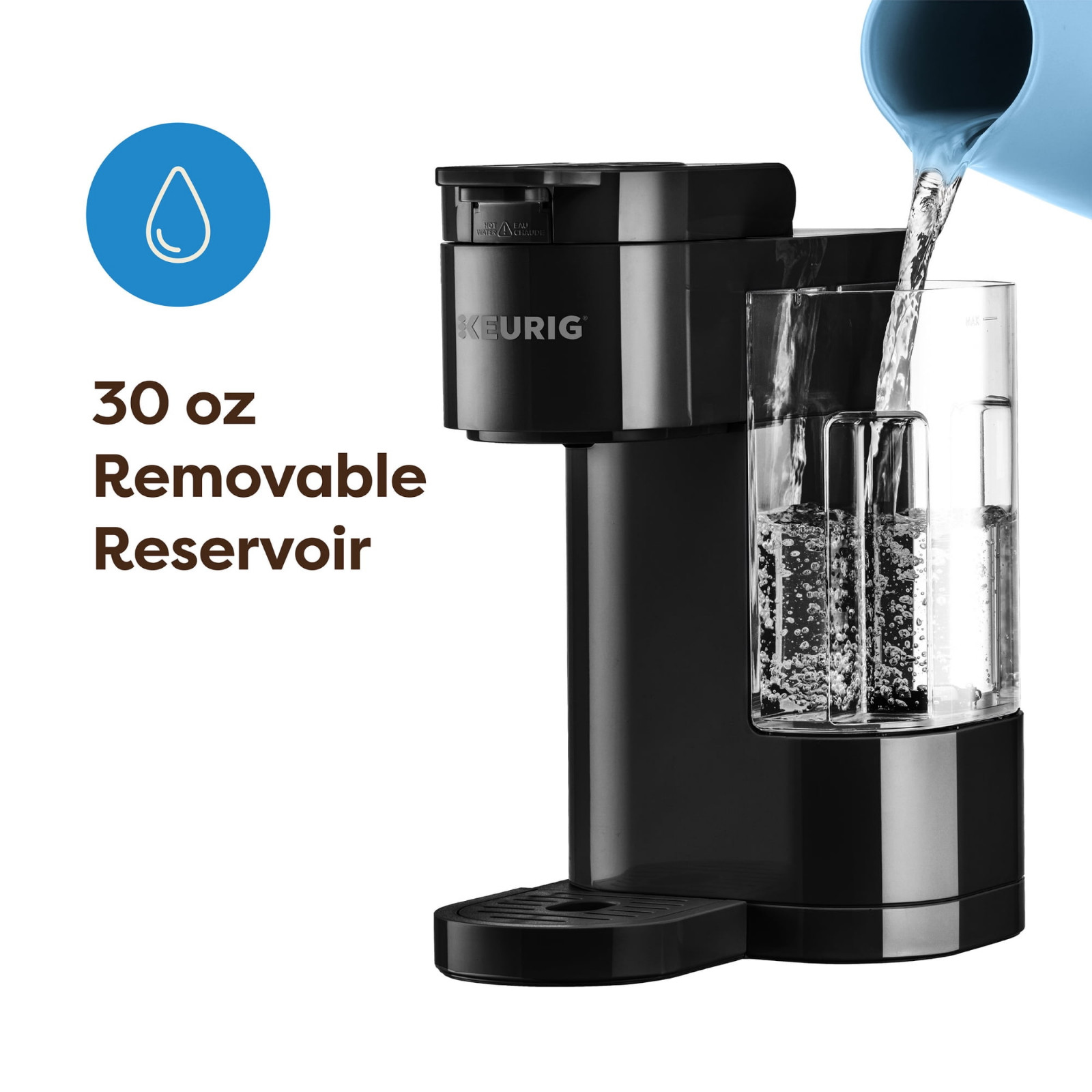 Keurig K-Express Essentials Black Single-Serve K-Cup Pod Coffee Maker, Free Ship