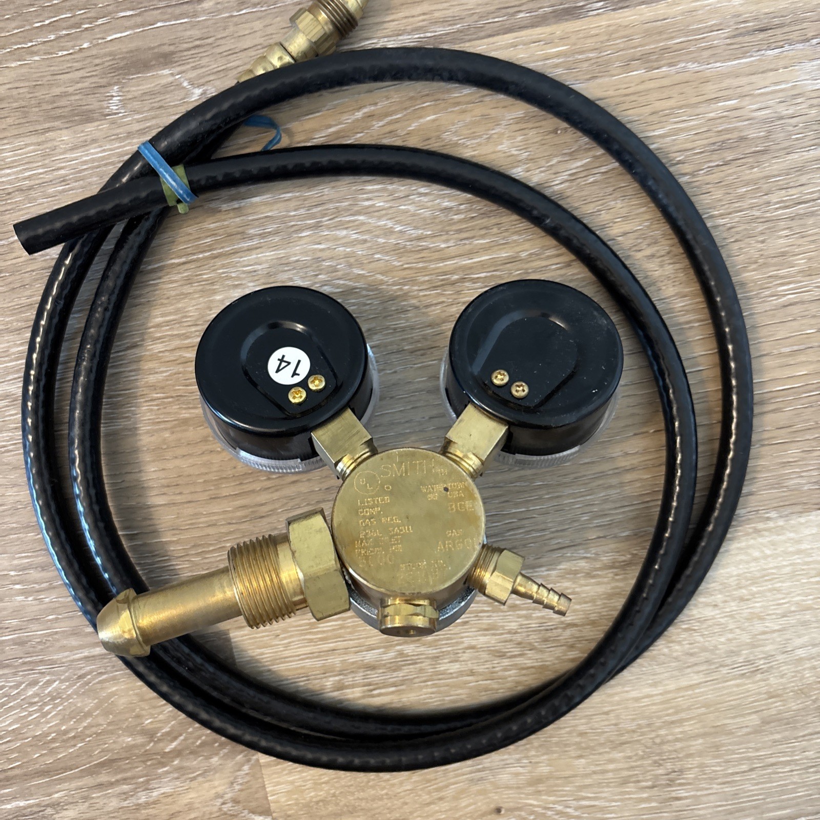 Smith 221037 Pressure Regulator For Argon 3000PSI