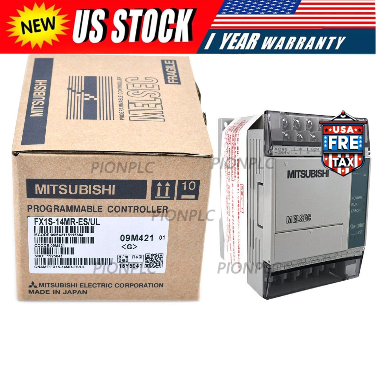 New In Box MITSUBISHI FX1S-14MR-ES/UL (FX1S14MRESUL) Programmable Controller