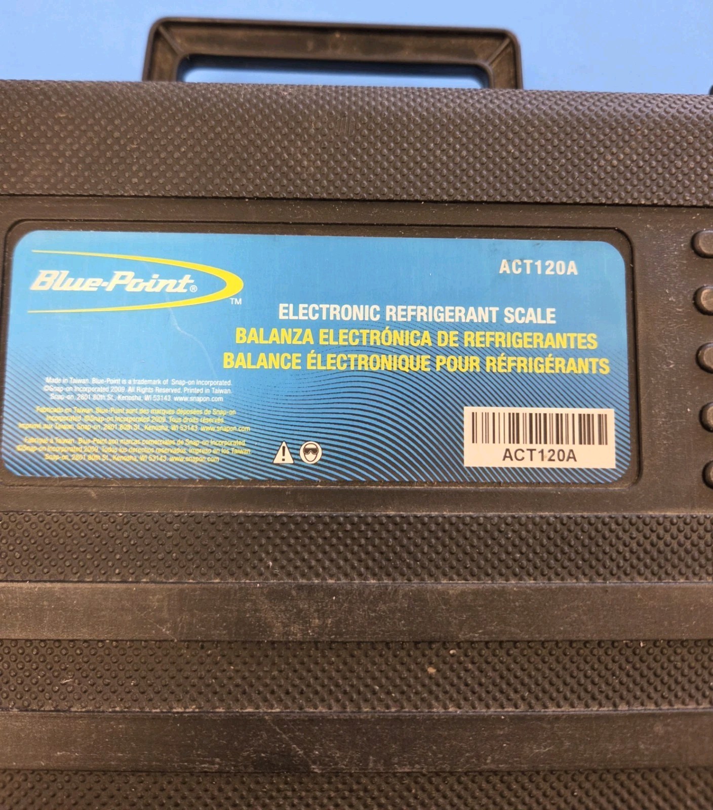 BLUE POINT REFRIGERANT SCALE ACT120A WITH CASE / VERY GOOD CONDITION!