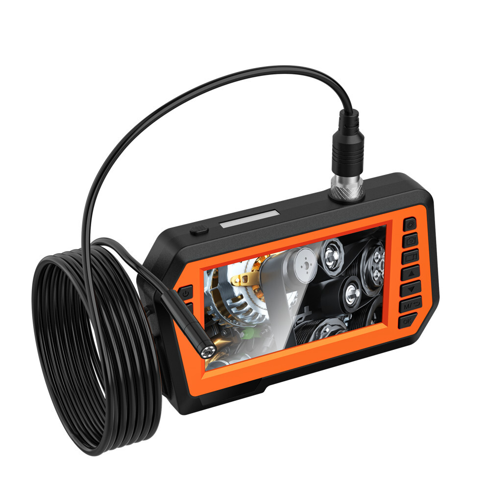 4.3'' inch Dual Lens Industrial Endoscope Camera Sewer Inspection Borescope 5M