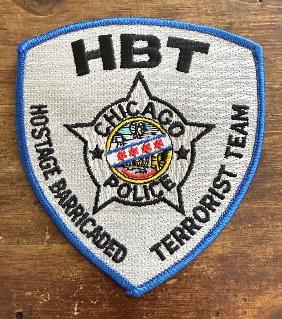 Chicago Police Hostage Barricaded Terrorist Team Standard Shoulder Patch HBT