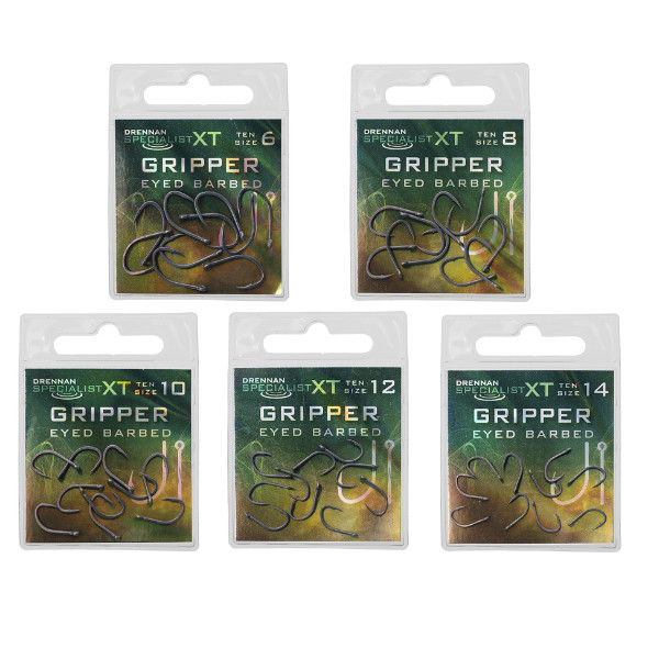 Drennan Specialist XT Gripper Beaked Point High Carbon Specialist Fishing Hooks