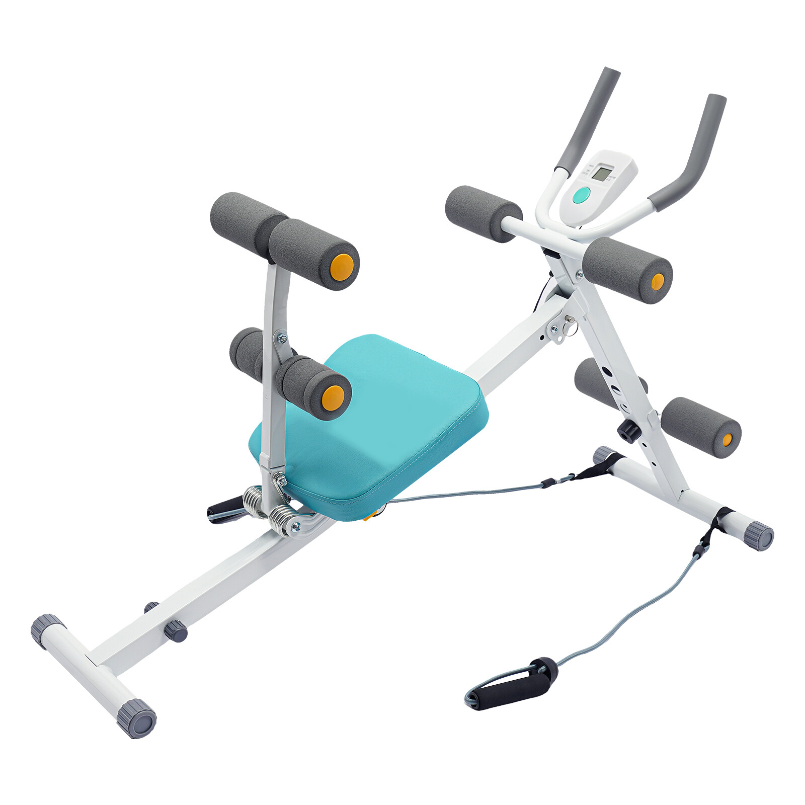 Ab Machine Coaster Abdominal Crunch Trainer For Home Gym Core Workout Equipment