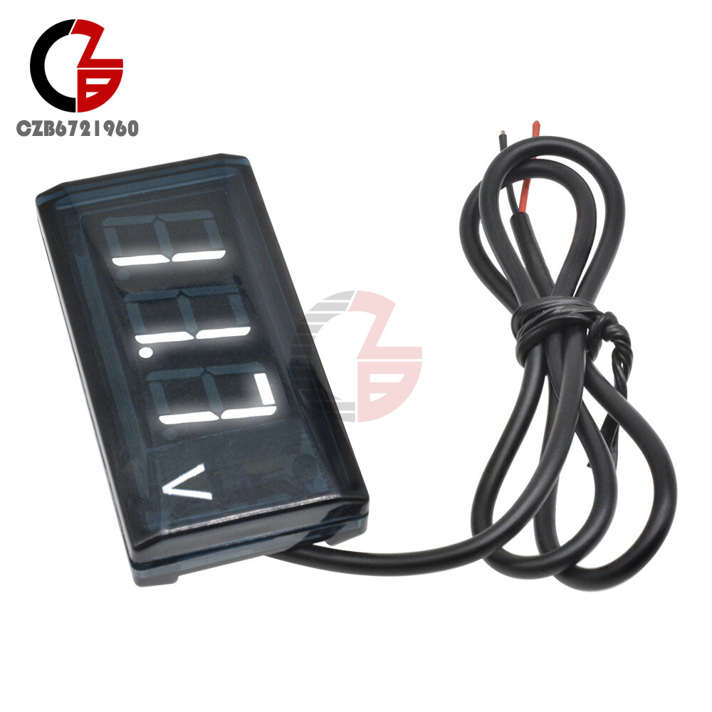 Digital LED Display Voltmeter Voltage Gauge Panel Meter 12V For Car Motocycle