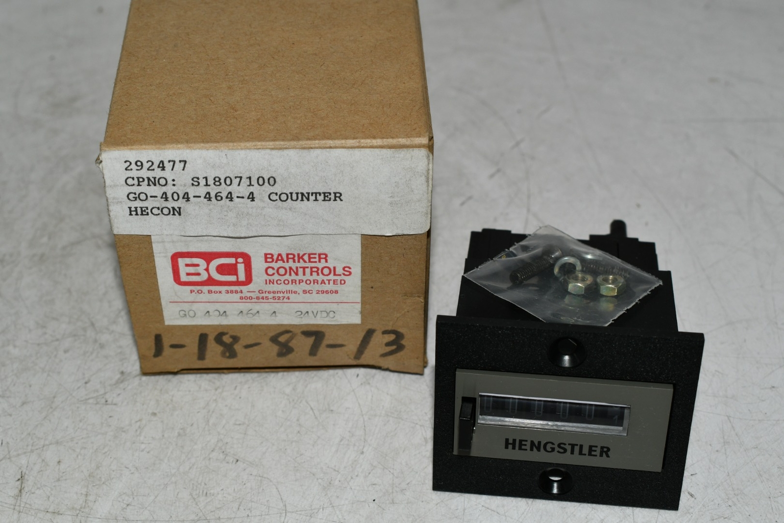 NEW Barker Controls GO4044644 6 Digit Counter