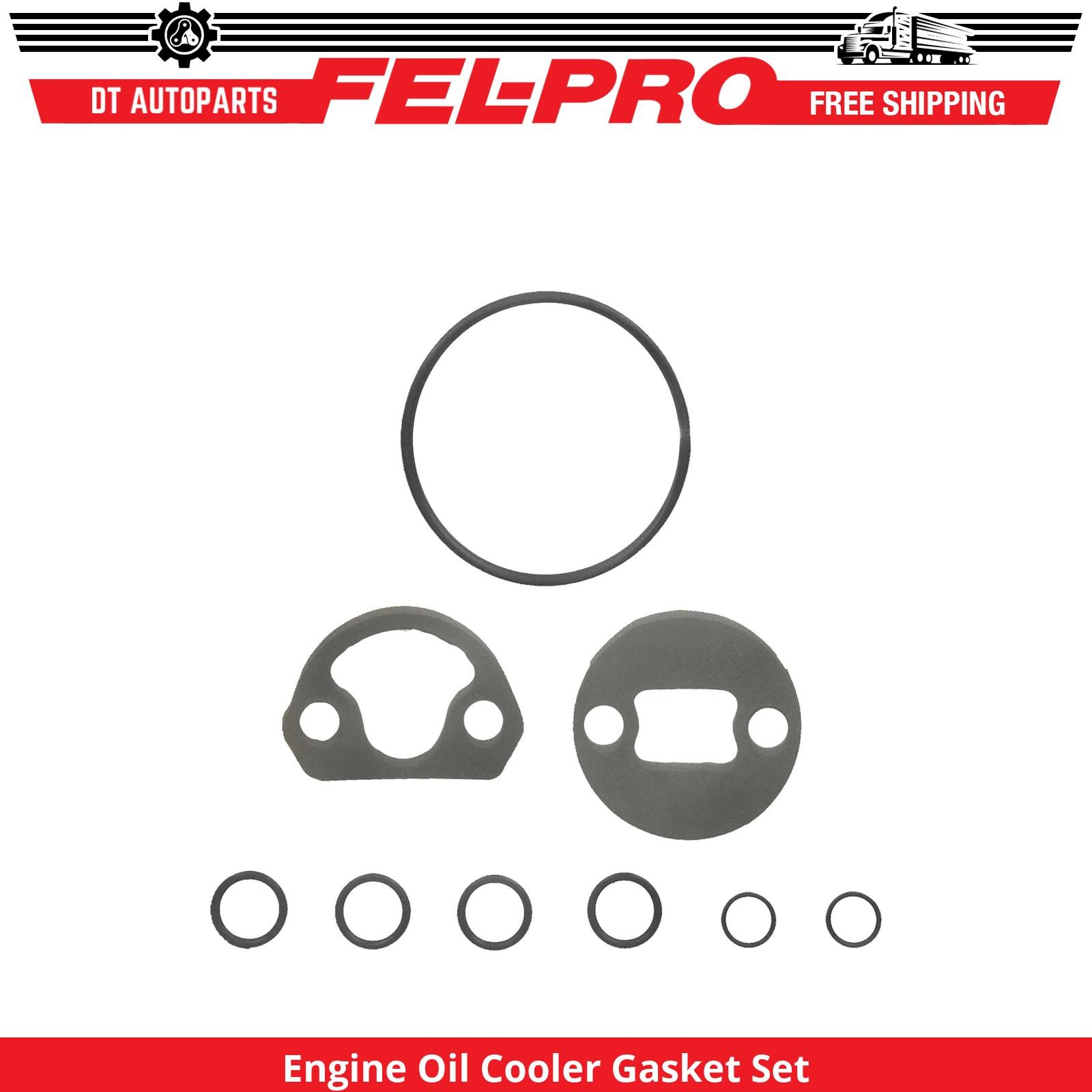 For 1985-1995 Chevrolet G20 4.3L V6 Engine Oil Cooler Gasket Set Fel-Pro 1986