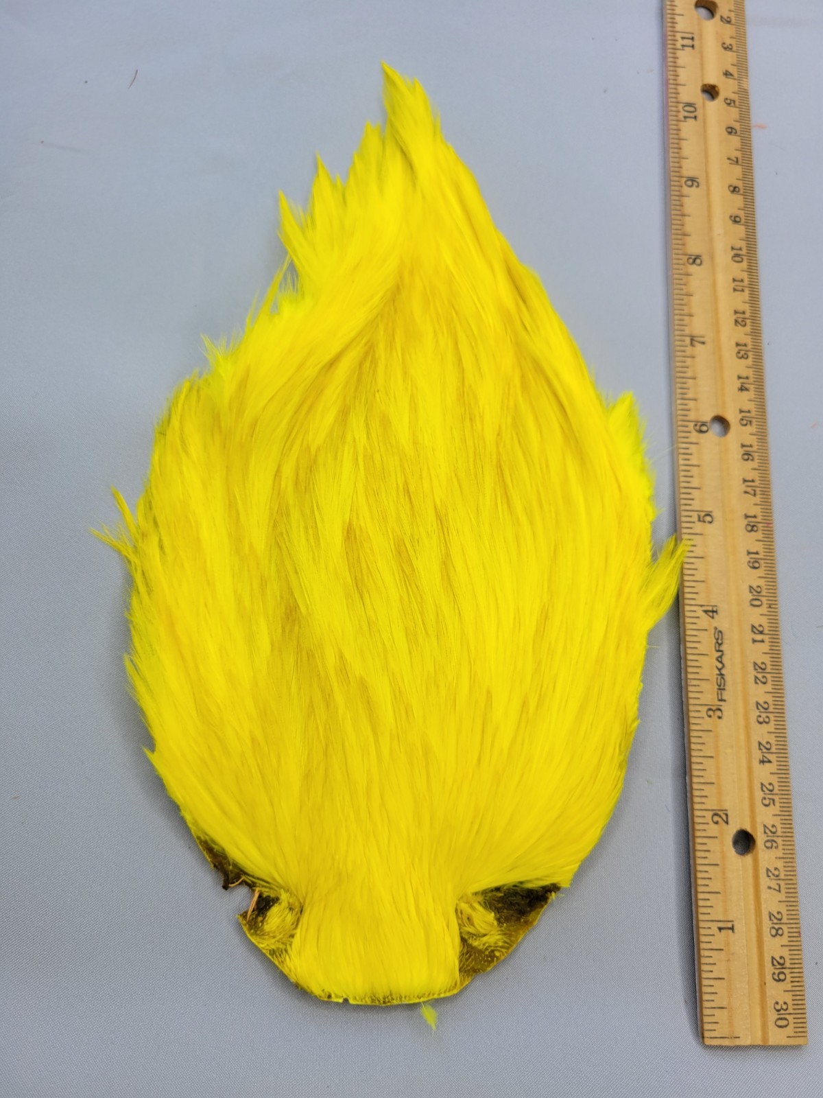 Lot 126,  Top Quality  YELLOW  India Rooster Streamer Neck Cape Feathers