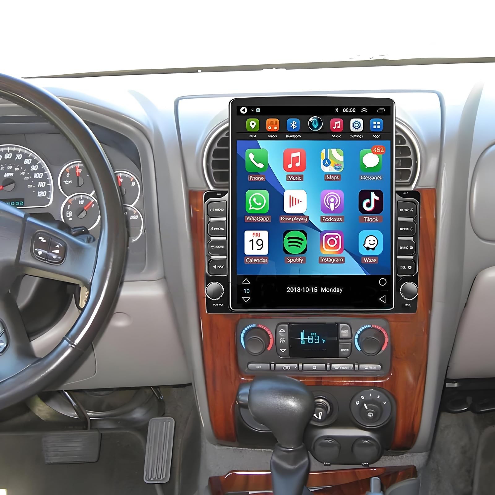 Envoy 2002-2009 9.7" Car Stereo Android 13 Carplay Android Auto BT WiFi Camera