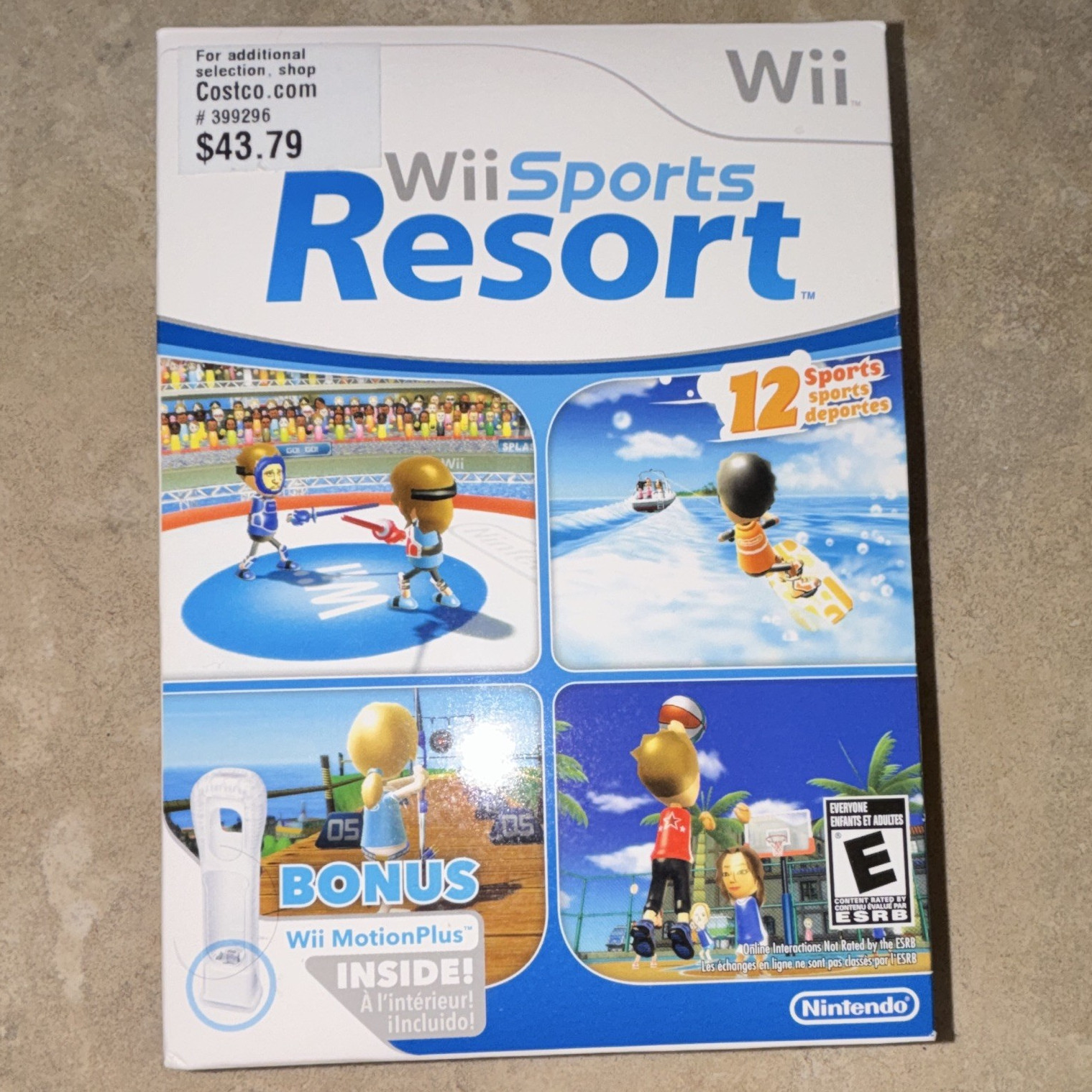 Nintendo Wii Sports Resort Original Game Case/Box DVD Keep Case (No Game)