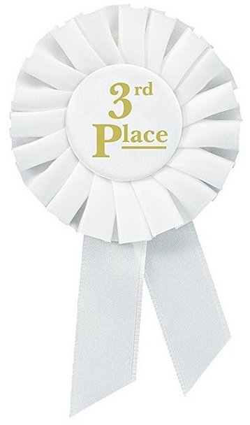 Rosette Premium Award Ribbons 1st 2nd 3rd 4th 5th Place Multipurpose Set