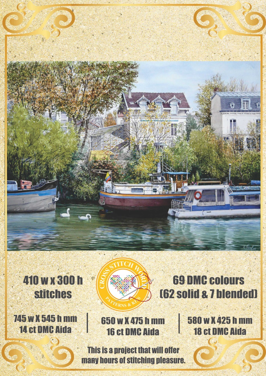 Good morning 848 Chart Counted Cross Stitch Pattern
