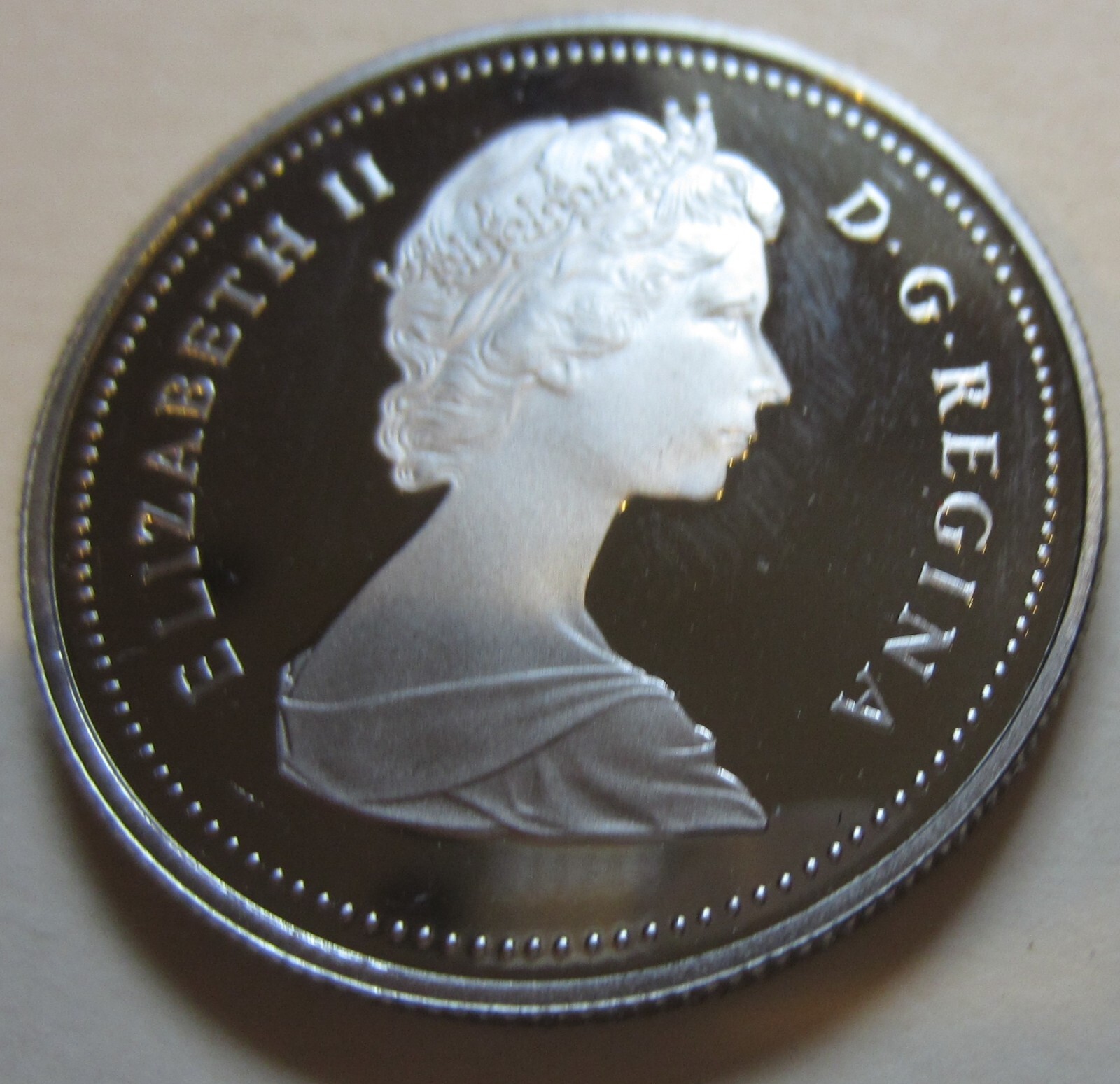 1986 Canada PROOF Nickel One Dollar Coin UNC $1