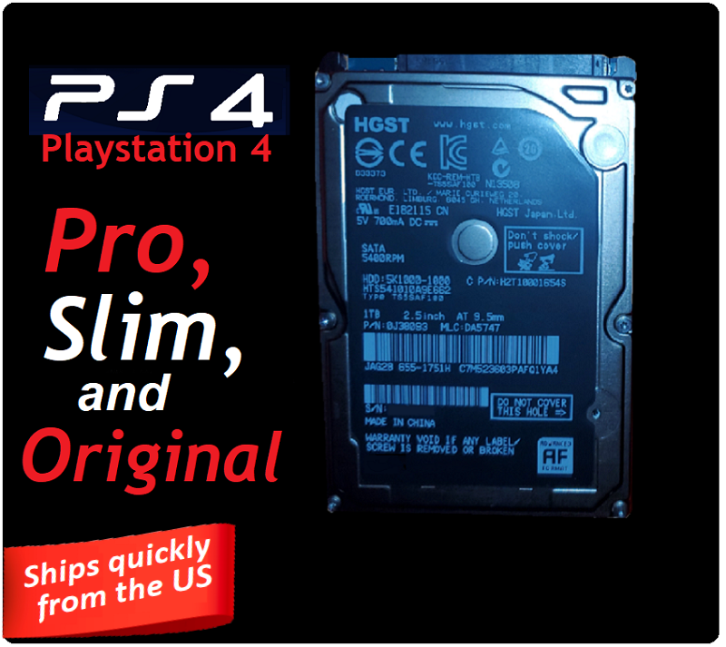 Playstation 4 PS4 PRO Slim Original 1TB Internal Hard Drive Disk Drive OS Option