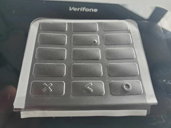Antimicrobial Protective Keypad Spill Cover for the Verifone M400,  M440 & M450
